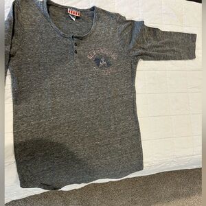 Junk Food New England Patriots 3/4 Sleeve Henley Shirt